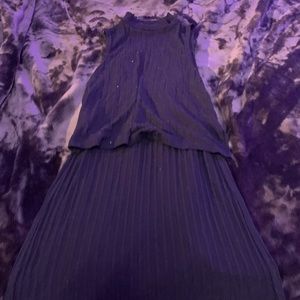 Crop top back long shirt